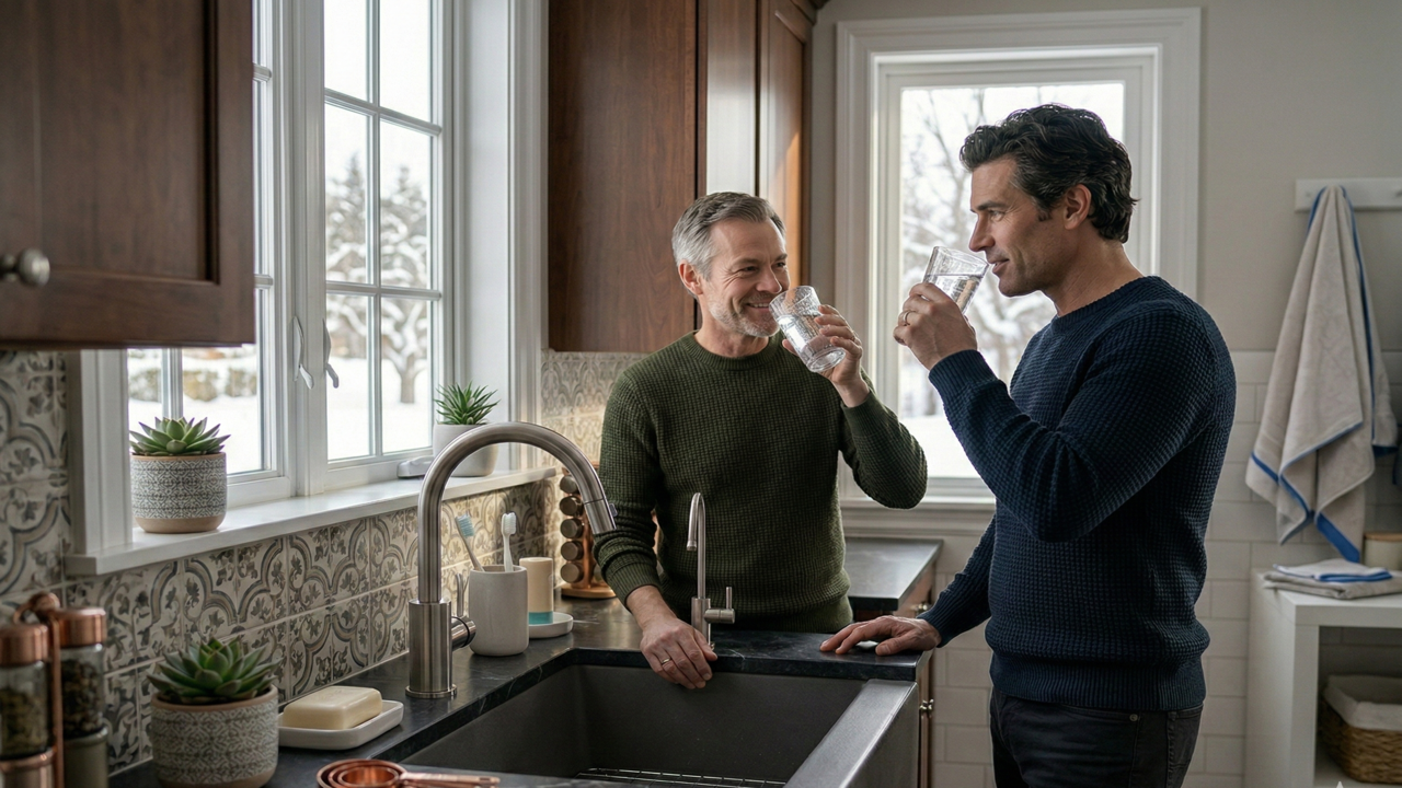 People-drinking-the-correct-portion-of-softened-water