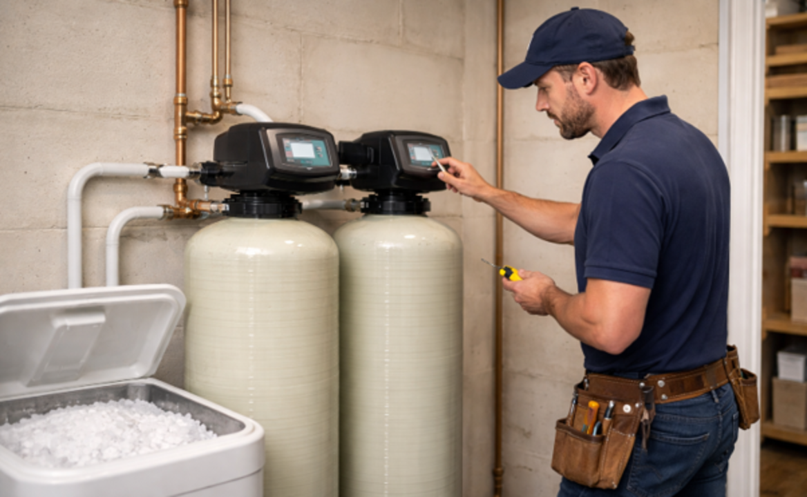 Water-softener-decalcifying-water-for-consumption